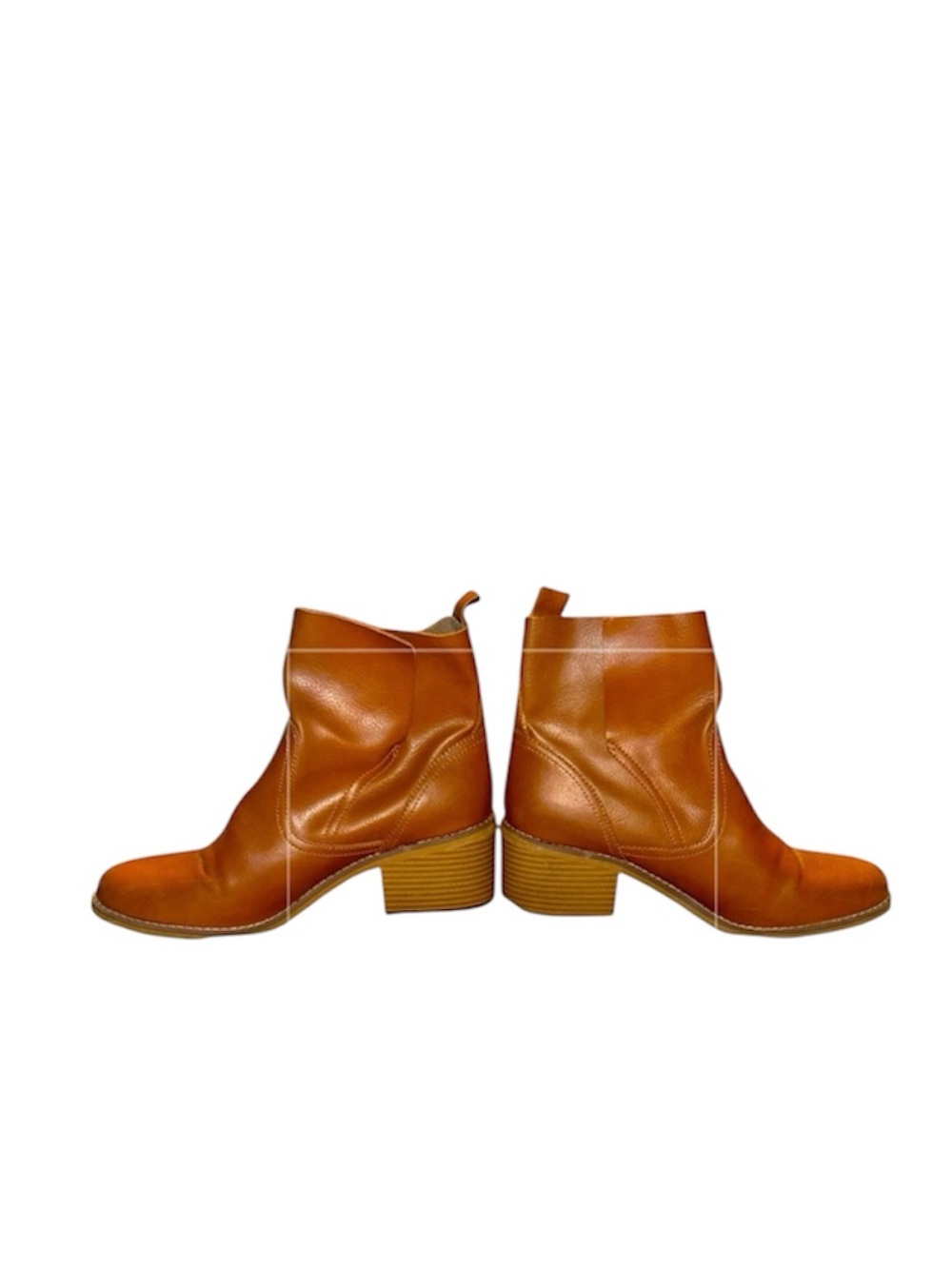Mossimo Tan Faux Leather Ankle Boots